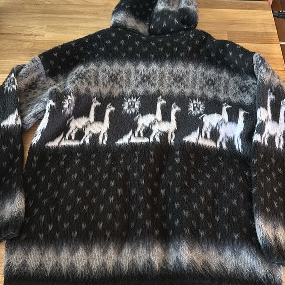 YARI ⭐️Artesanias wool hooded zip up cardigan jacket - Picture 6 of 6